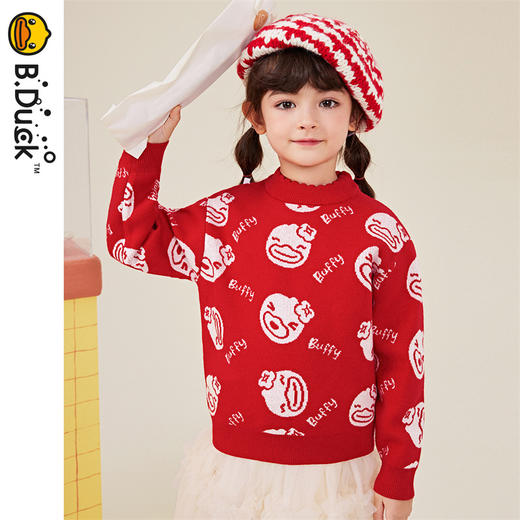 B.DUCK小黄鸭童装冬季套头针织衫 FF5412005 商品图0