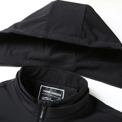 可拆卸帽【新款DWP】大依优型大码男装夹克外套加肥加大胖子休闲商务上衣大号百搭 商品图2