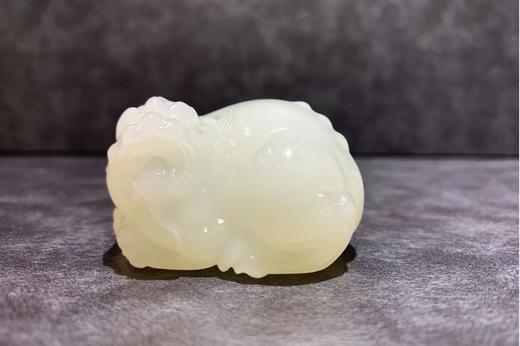 【御珠宫坊·传承系列】羊脂白玉貔貅把件 商品图0