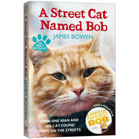 一只名叫鲍勃的街头流浪猫 英文原版小说 A Street Cat Named Bob 流浪猫鲍勃 同名电影小说 遇见一只猫 伦敦街猫记英文版英语书籍