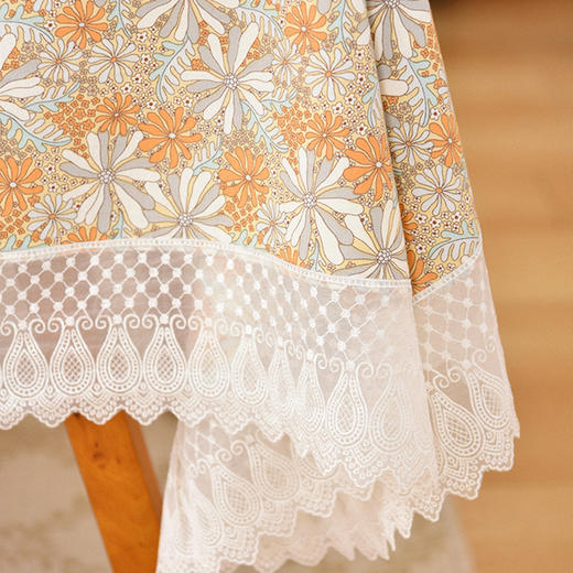 海洋珊瑚桌布客厅电视柜布艺餐桌布 商品图3