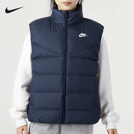 Nike/耐克冬新款运动女防风保暖立领羽绒马甲FZ1104-451 商品图1