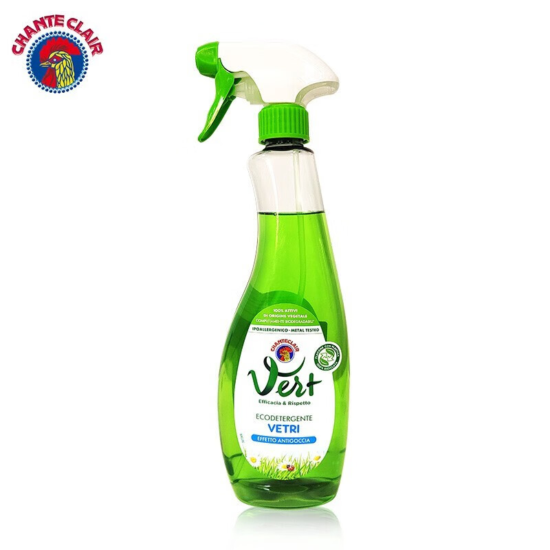CHANTECLAIR大公鸡管家玻璃清洁剂 625ml 去污除垢神器淋浴房瓷砖家用清洗