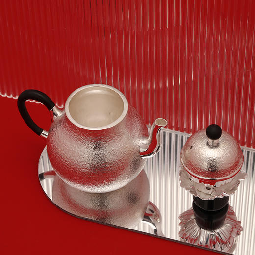 故式花开富贵·茶盖置·茶桌摆件茶道配件·999纯银 商品图12