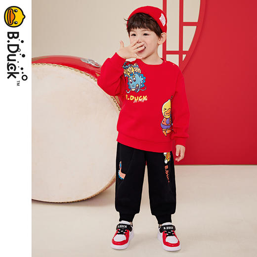 B.DUCK小黄鸭童装冬季针织长裤90-130 BF5463050 商品图4