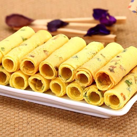 【咀香园休闲装鸡蛋卷160g】  芝麻味香葱味奶油味 三口味可选 商品图2