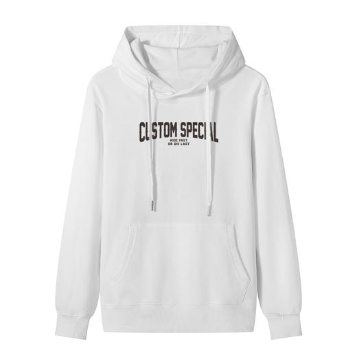 自由基地秋冬带帽套头毛圈卫衣300克越野机车motor个性图案设计款 NMT-2067 商品图2