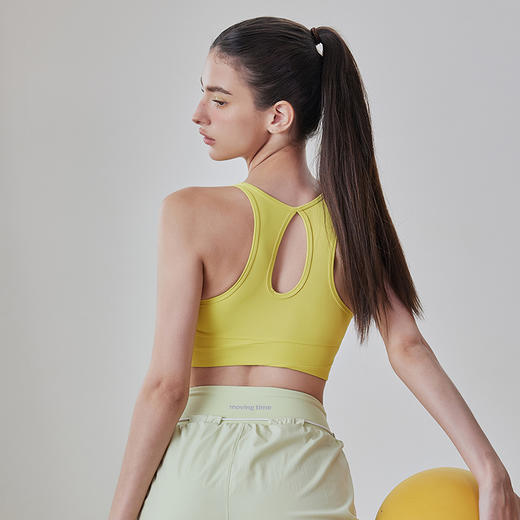跃牌【倚窗听雨系列】裸感高强度跑步健身文胸一体式美背瑜伽背心 WX30-23 商品图1