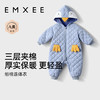 【宝宝服饰】嫚熙婴儿连体衣夹棉秋冬保暖防风宝宝秋装企鹅造型连身衣 商品缩略图0