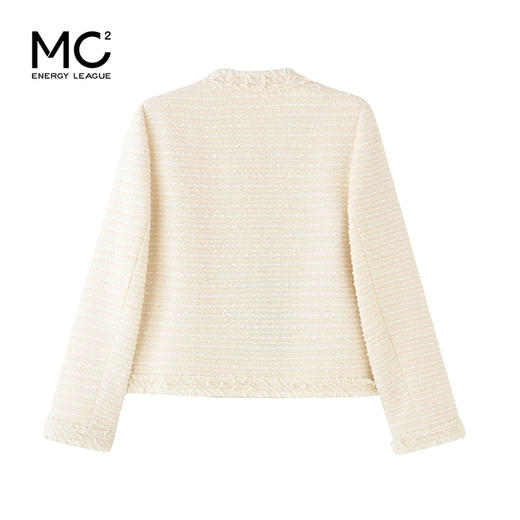 女装亮丝粗纺小香风外套-2313J3241002 商品图4