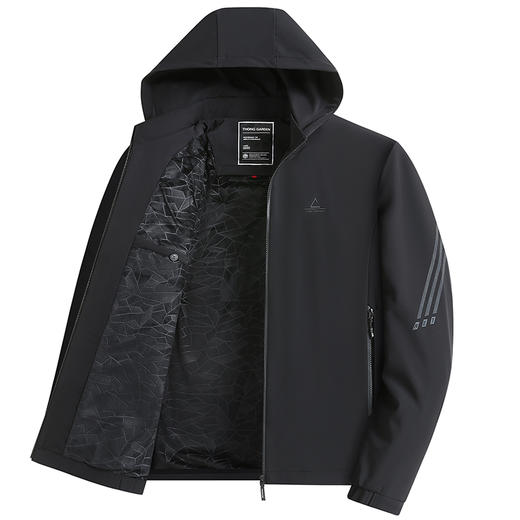 可拆卸帽【新款DWP】大依优型大码男装夹克外套加肥加大胖子休闲商务上衣大号百搭 商品图5