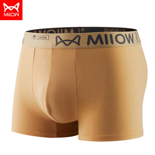 自营（泰利嘉）- 纯棉内裤男石墨烯一片式新疆棉男士平角裤纯色男四角裤头 3条装 商品图3