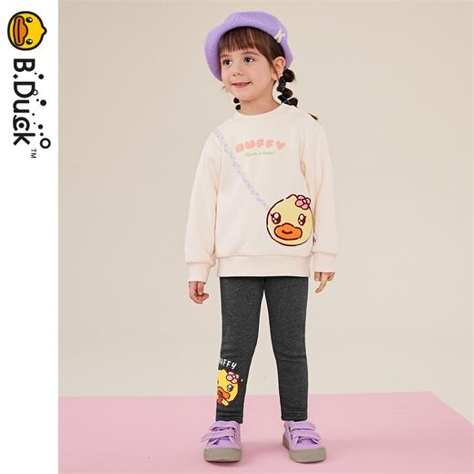 B.DUCK小黄鸭童装冬季打底加绒女童长裤 FF5458005 商品图4