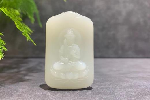 【御珠宫坊】羊脂白玉不动尊菩萨 商品图0