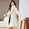 秋冬新款，女装韩版中长款修身裙摆大衣显瘦皮毛一体小个子外套HR-CLYZ23137 商品缩略图9