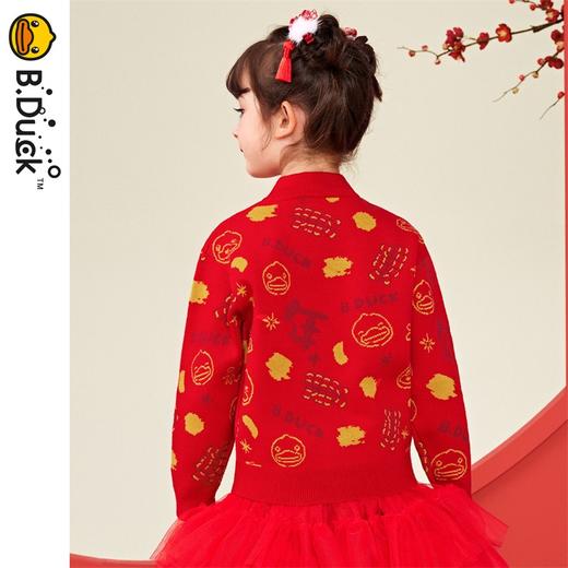 B.DUCK小黄鸭童装冬季套头针织衫毛衣毛衣 BF5412056 商品图2