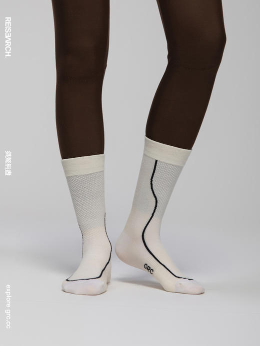 GRC桀骜无尽秋冬RESEARCH新款保暖袜美利奴羊毛抗菌自行车骑行袜 商品图4