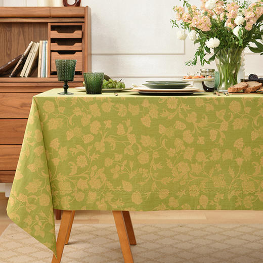 美式复古花卉水果图案桌布客厅电视柜布艺餐桌布 商品图0