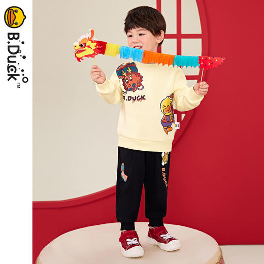 B.DUCK小黄鸭童装冬季圆领卫衣 BF5408051 商品图3