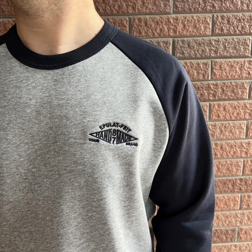 春秋 -美式字母插肩长袖男士圆领卫衣【包邮+三天无理由退huan】 商品图14