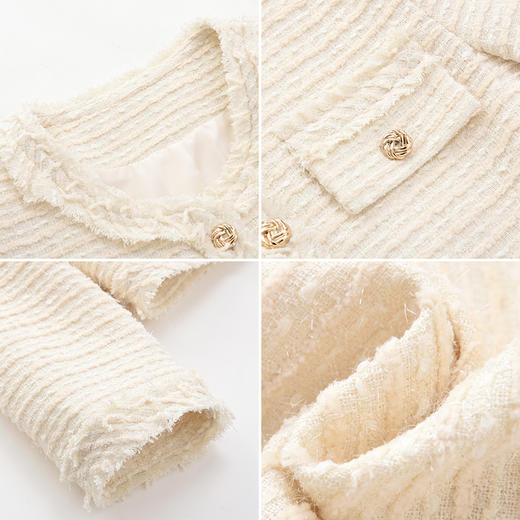 女装亮丝粗纺小香风外套-2313J3241002 商品图2