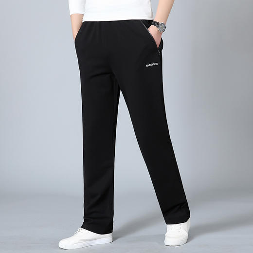 【新款DWN】大依优型特体加长版直口休闲裤运动长裤加肥加大弹力舒适胖子肥佬裤子 商品图1