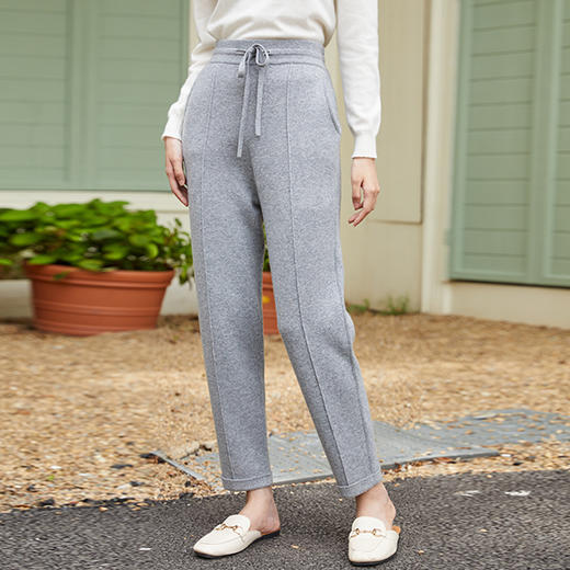 东黎 • 小山羊绒女士秋冬时尚休闲百搭羊绒小脚裤  3296 商品图3