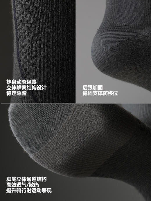 GRC桀骜无尽秋冬RESEARCH新款保暖袜美利奴羊毛抗菌自行车骑行袜 商品图3