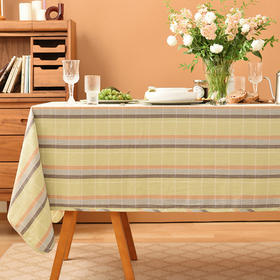 英伦彩色条纹桌布客厅电视柜布艺餐桌布