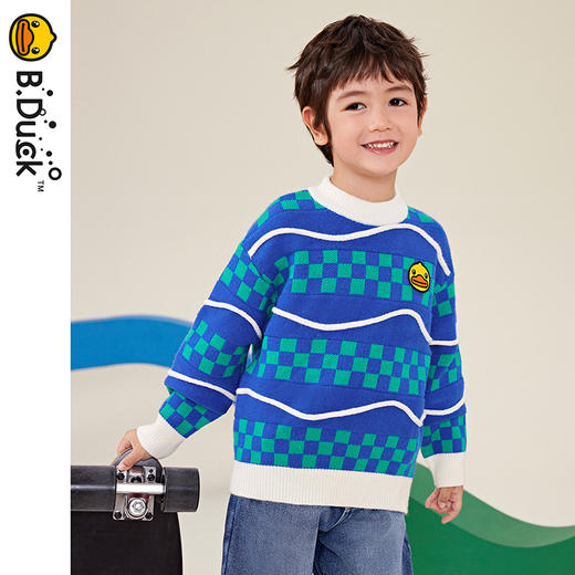 B.DUCK小黄鸭童装冬季套头针织衫毛衣 BF5412075 商品图3