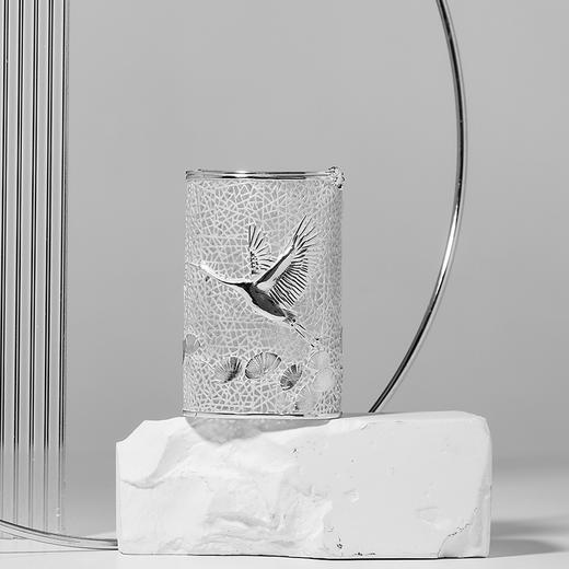 故式松风鹤鸣银茶格·纯银999·独家原创设计 商品图7