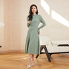 东黎 • 山羊绒女士秋冬半高领气质打底连衣裙 3068 商品缩略图5