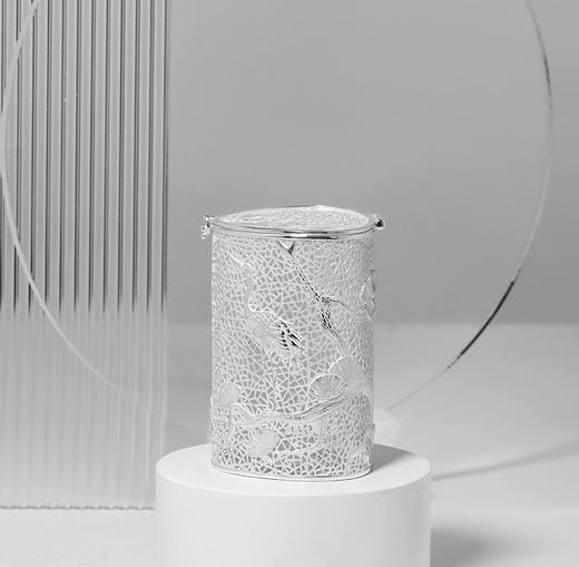 故式松风鹤鸣银茶格·纯银999·独家原创设计 商品图8