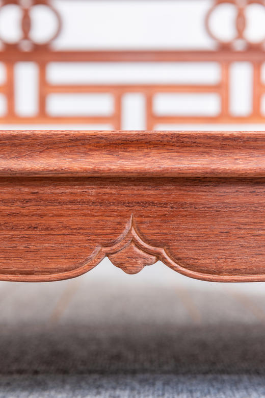红桥红  家具严选  缅甸花梨（大果紫檀）【135上博复刻品字栏杆 书架】 商品图7