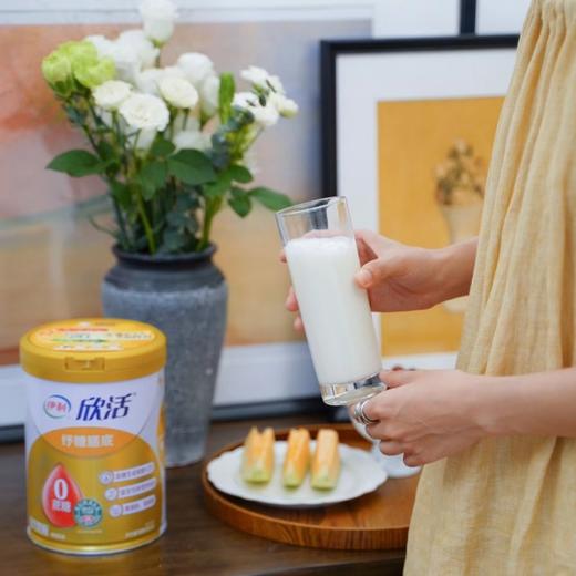 伊利欣活奶粉中老年纾糖膳底800g罐装富含膳食纤维0蔗糖早餐 冲饮 1罐（送350g奶粉+礼盒） 商品图3