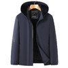 可拆卸帽【新款DWP】大依优型大码男装夹克外套加肥加大胖子休闲商务上衣大号百搭 商品缩略图3