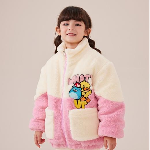 B.DUCK小黄鸭童装冬季休闲摇粒绒外套105-130 BF5411080 商品图3