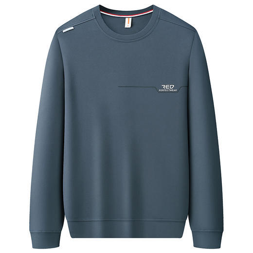 【新款DWN】大依优型大码圆领长袖卫衣体恤休闲加肥加大上衣男士胖子打底 商品图3