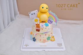 1027CAKE |   小奶龙蛋糕 翻糖花花
