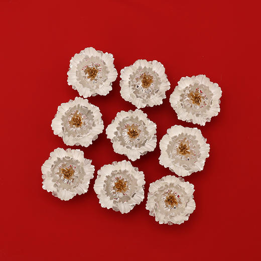 故式花开富贵·茶盖置·茶桌摆件茶道配件·999纯银 商品图7