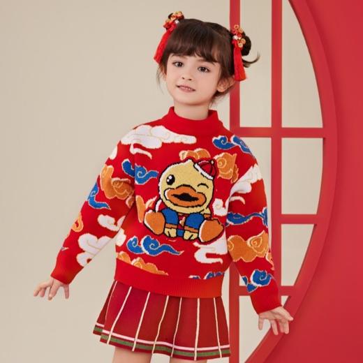 【105、120码】B.DUCK小黄鸭童装冬季套头针织衫 BF5412055 商品图4