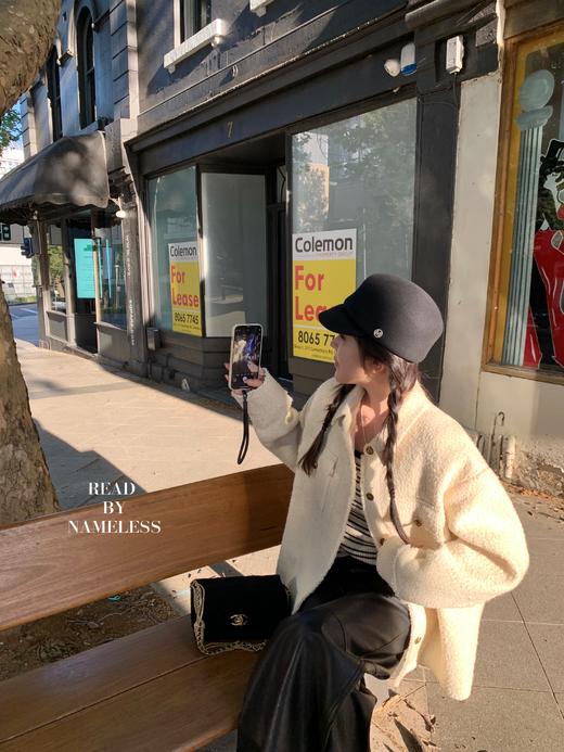 Read Nameless /休闲白色小香宽松外套+念念第一条皮裤 商品图11