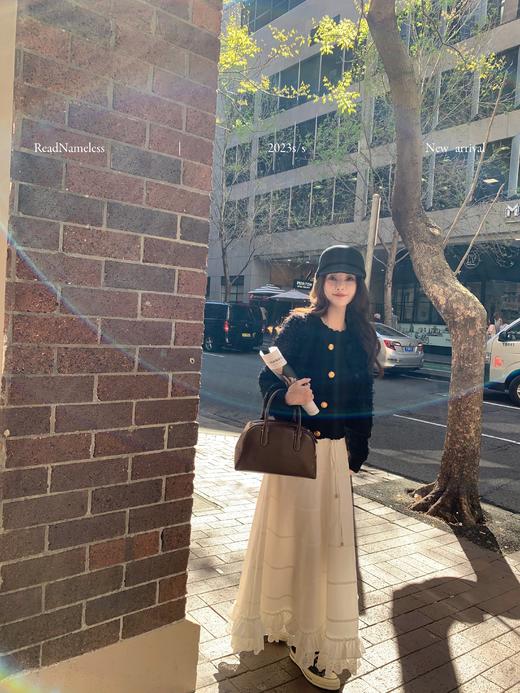 Read Nameless /黑色蕾丝金扣外套 商品图3