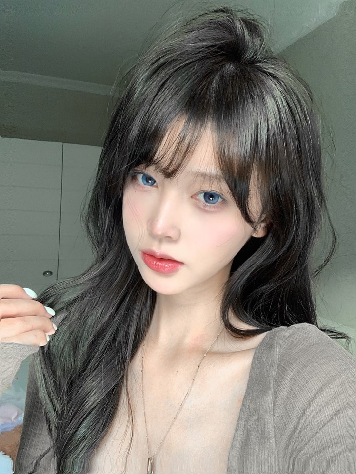 KIRAFAIRY 年抛美瞳 隐形眼镜 广岛黑蓝 14.2mm 1副/2片 左右度数可不同-VVCON美瞳商城16
