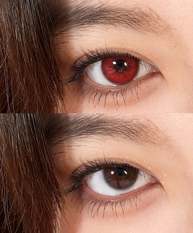 KIRAFAIRY 年抛隐形眼镜 红衣女孩 14.2mm 1副/2片 左右度数可不同 - VVCON美瞳网