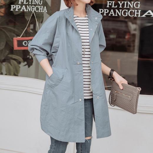 原形薄款风衣女中长款2023秋季新款韩版宽松时尚修身气质休闲外套 商品图2