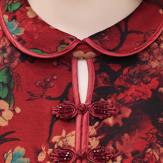 时尚气质，百搭长款连衣裙QYM-LRX-J22355-Y 商品图4