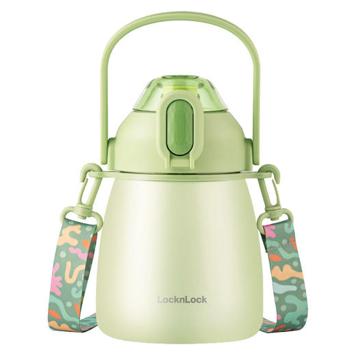 LHC3311GRN 乐扣乐扣 墩墩大肚保温杯1.0L（绿） 商品图0