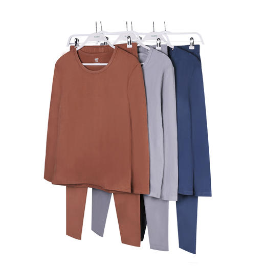 美季美优T男士牛奶绒圆领套装B346205 商品图4