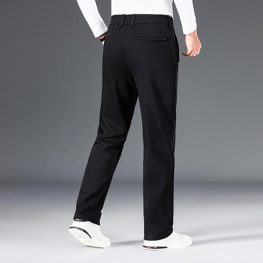 纯棉【新款DWN】大依优型大码直口休闲裤运动针织长裤加肥加大弹力舒适胖子肥佬裤子 商品图3